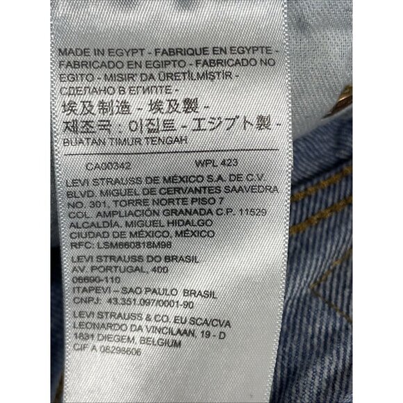 Levis Vintage Shrink To Fit 501 Jeans‎ Mens Size 34x32 Medium Wash Straight Leg - Picture 12 of 16